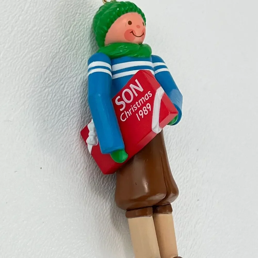 Hallmark Keepsake Ornament 1989 Son  Handcrafted Vintage with Box
